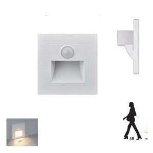 LUCE NOTTURNA SCALE ARMADIO SENSORE MOVIMENTO PIR LED BIANCA NATURALE 4000K 3178