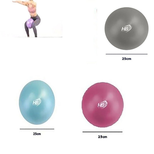 MINI SOFTBALL PALLA PER ESERCIZI ADDOMINALI YOGA PILATES FITNESS PALESTRA 25CM