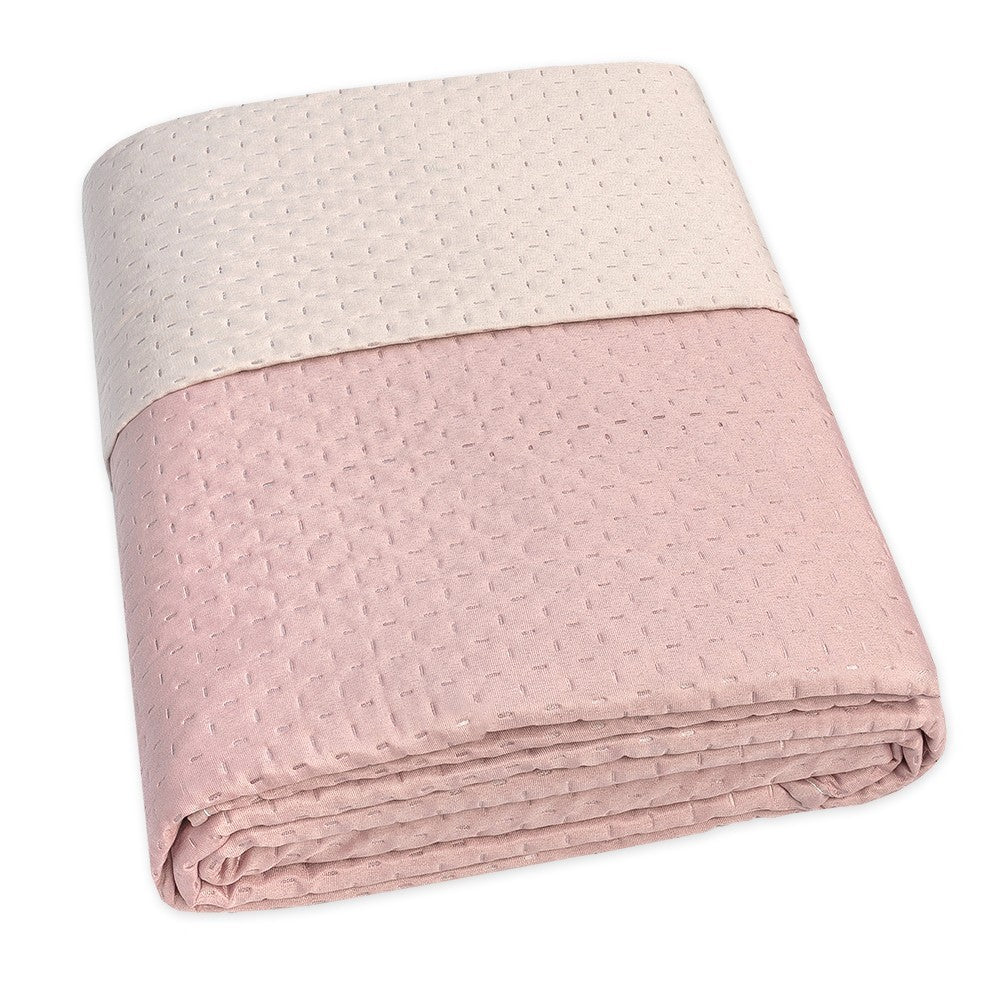 Trapunta Double Face MATRIMONIALE 250x250 cm Coperta Morbida Copriletto Tinta Unita Rosa