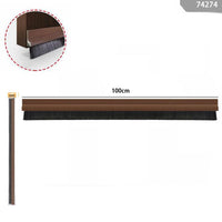 PARAFREDDO PARASPIFFERI SOTTOPORTA ADESIVI PVC RIGIDO CON SPAZZOLA 100CM MARRONE