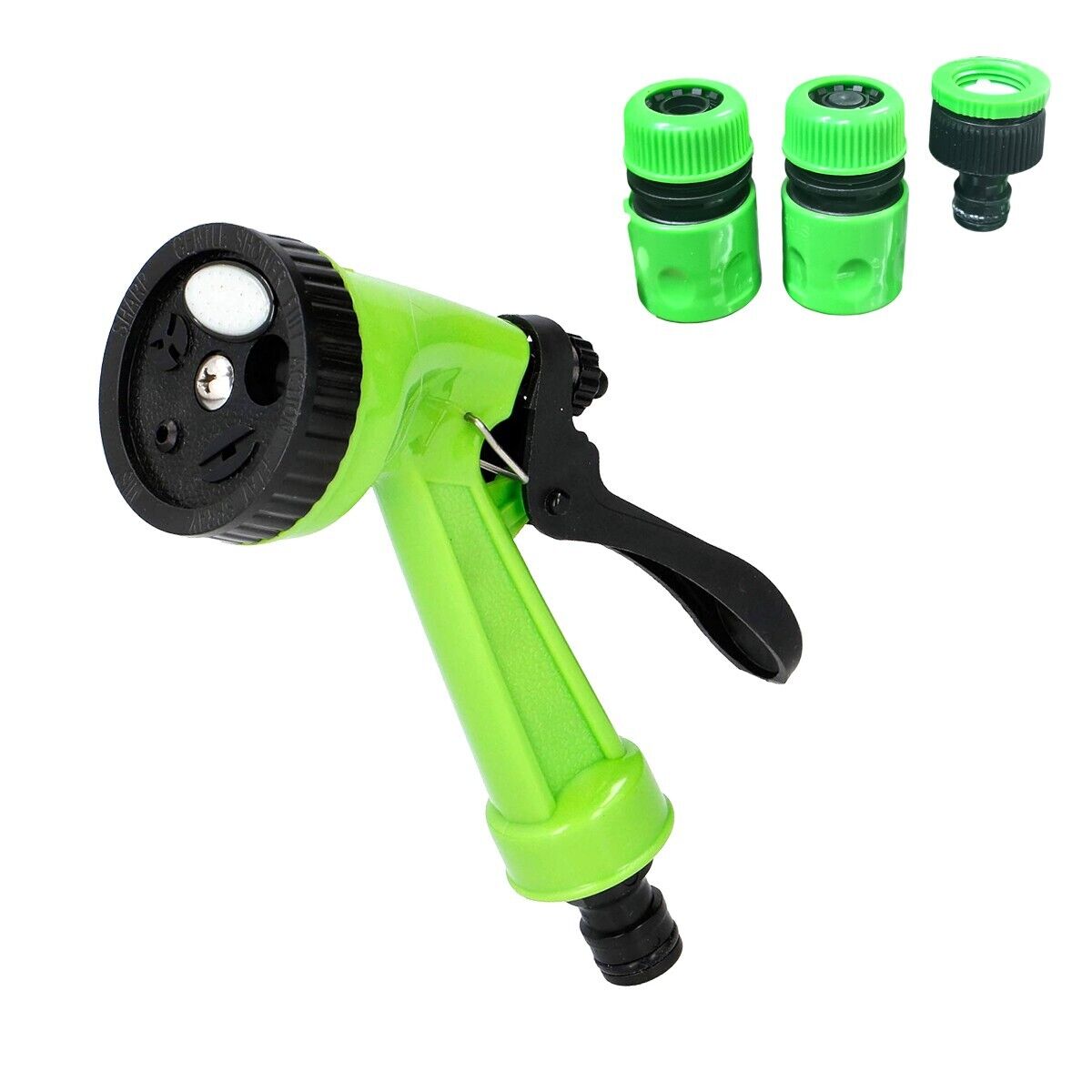 PISTOLA SPRUZZO RACCORDI INNAFFIARE POMPA IRRIGAZIONE GIARDINO REGOLABILE 31410