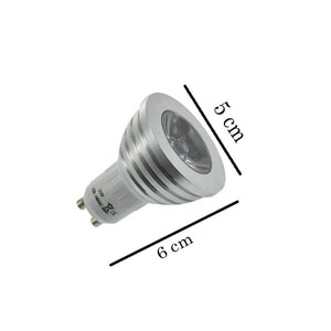 FARETTO LED LUCE RGB GU10 LAMPADINA 5W MULTICOLORE PROGRAMMABILE TELECOMANDO