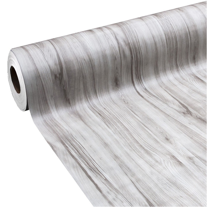 Pavimento PVC 140x750 Cm Rivestimento Rotolo Vinile 30 Misure Legno Parquet Venato Grigio Dis B