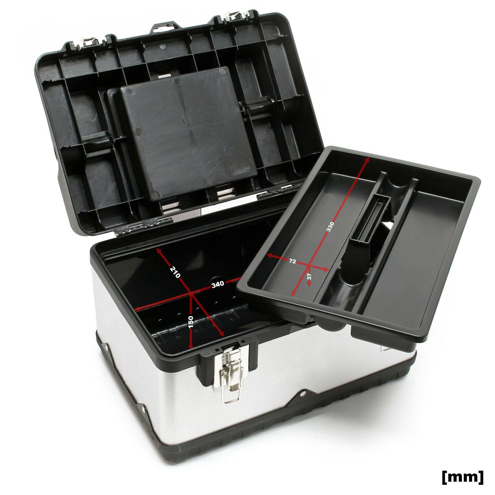 Cassetta portautensili cm 38 raffinata cassa portautensili in acciaio con maniglia 16_0000267