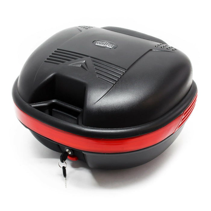 Bauletto 31 litri bauletto per moto scooter quad portapacchi nero opaco portaoggetti 16_0000488