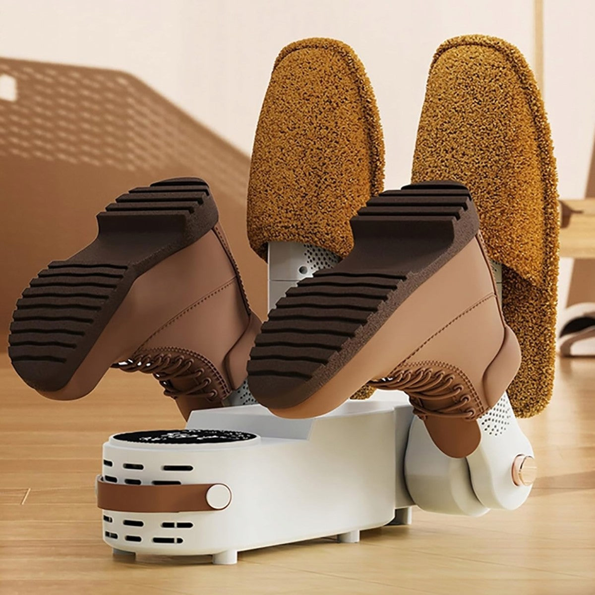 ASCIUGATORE ESSICCATORE SCARPE PIEGHEVOLE UV DEODORANTE DISPLAY STIVALI SPORT