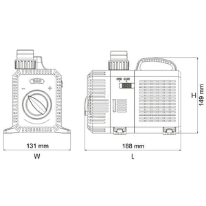Pompa dell'acqua per laghetto filtro filtrazione eco corso d'acqua 5000 litri all'ora 30 watt koi 16_0002061