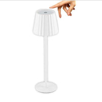 LAMPADA TAVOLO TOUCH LED MODERNA RICARICABILE BAR HOTEL RISTORANTE BIANCO TD-306