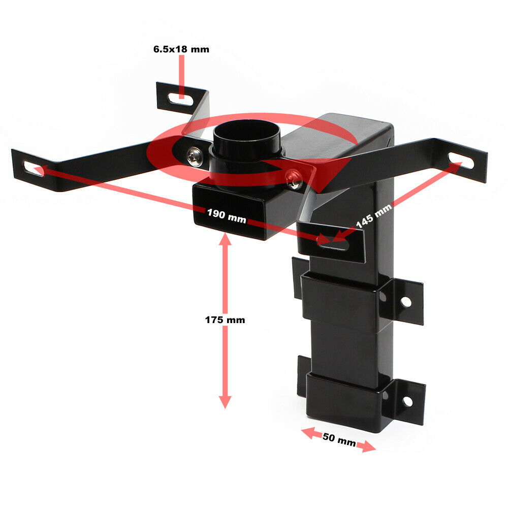 Cassetta postale americana Cassetta postale design americano palo di montaggio a parete bianco 16_0000333