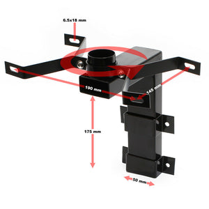 Cassetta postale americana Cassetta postale design americano palo di montaggio a parete bianco 16_0000333