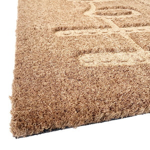 Zerbino Cocco 3D Moderno 40x70 Cm Antiscivolo Tappeto Rettangolare Porta Ingresso Entrata - A