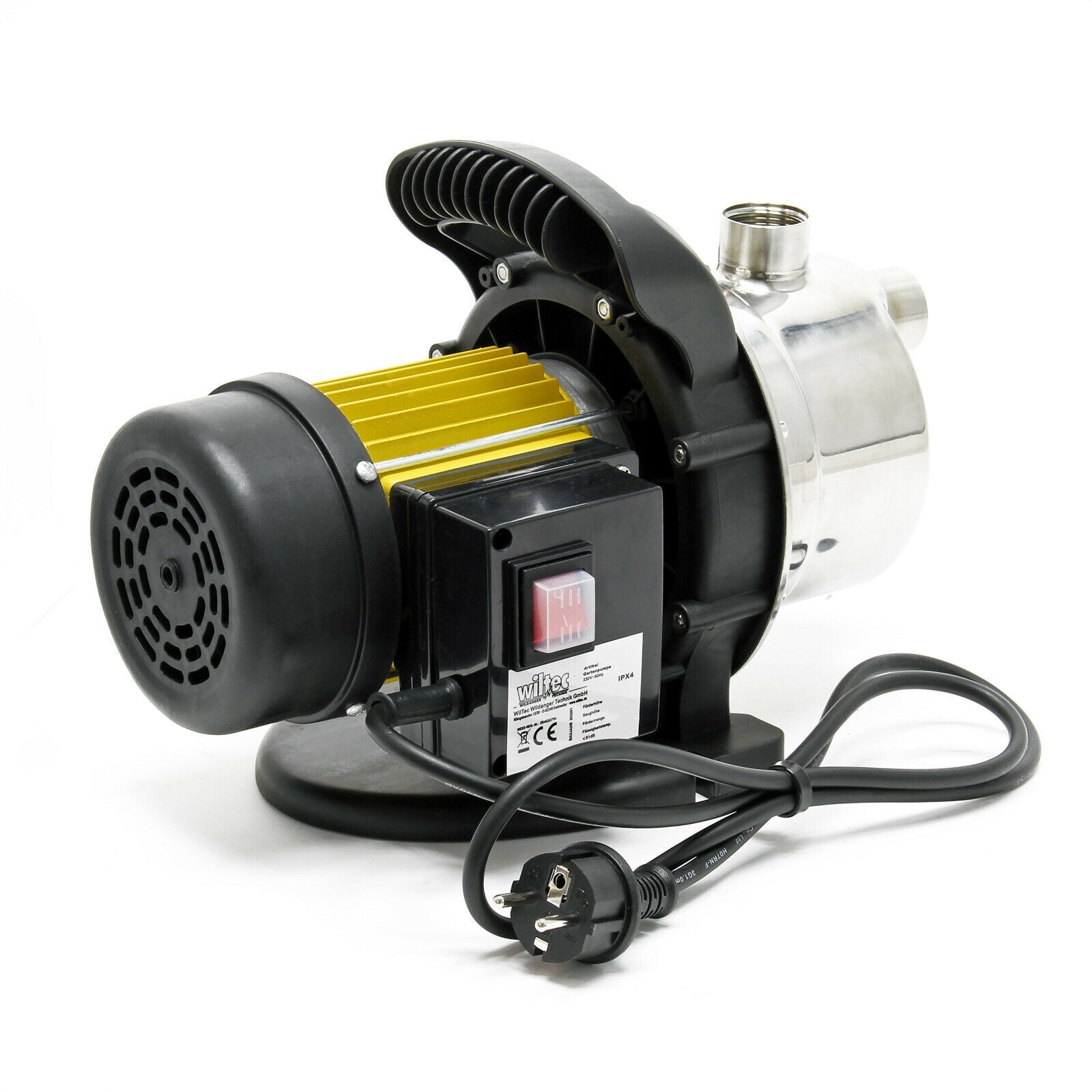 Pompa da giardino 2800 litri all'ora Pompa dell'acqua da 600 Watt Pompa dell'acqua piovana da laghetto da 3,5 bar 16_0002456