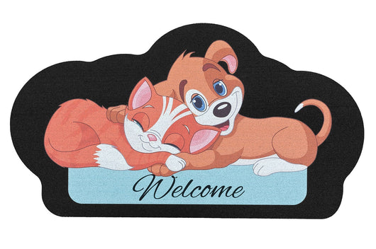 Zerbino Gomma Sostenibile 40X70 Sottociotola Animali Antiscivolo Interno Esterno Ingresso Dis.SJ