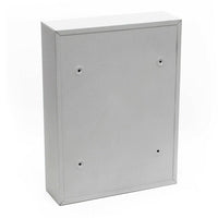 Cassetta postale di design da parete in acciaio zincato 21,5 x 9 x 32 cm argento 16_0000072