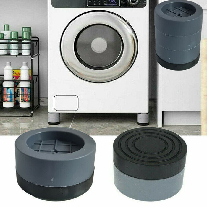 SET 4 PIEDINI ANTI VIBRAZIONE LAVATRICE ASCIUGATRICE UNIVERSALI GOMMA PIEDI PAD