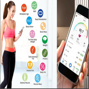 BILANCIA PESAPERSONE DIGITALE BLUETOOTH ELETTRONICA VETRO PORTATA 180 KG B24