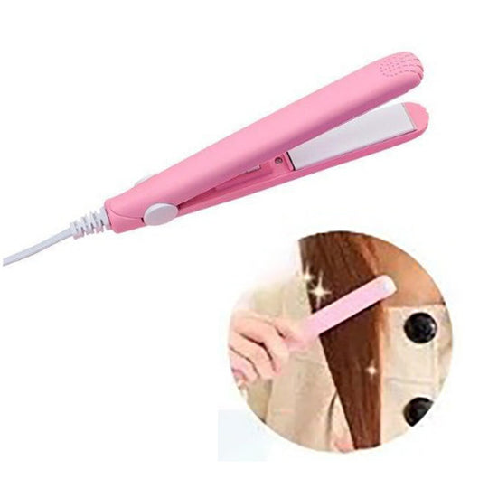 MINI PIASTRA CAPELLI LISCI CERAMICA PORTATILE DA VIAGGIO CONTENITORE SN-228