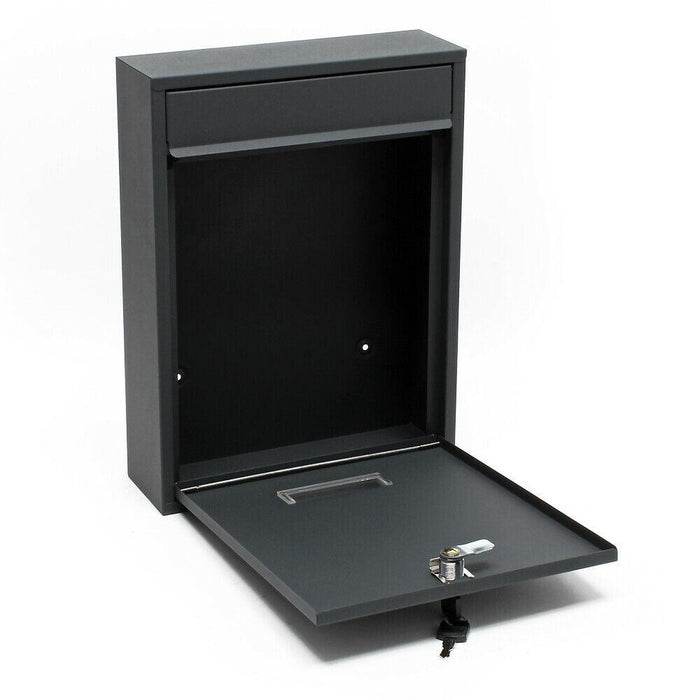 Cassetta postale da muro di design per posta in acciaio zincato antracite 16_0000071