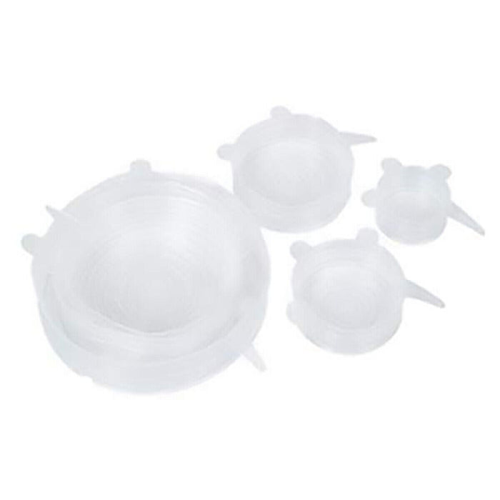 SET DA 6 COPERCHI IN SILICONE ESTENSIBILI DI DIVERSE DIMENSIONI MICROONDE FRIGO