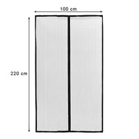 Tenda Zanzariera Magnetica Calamitata 100x220 Cm Nera Universale Porta Finestra Anti Insetti Mosche