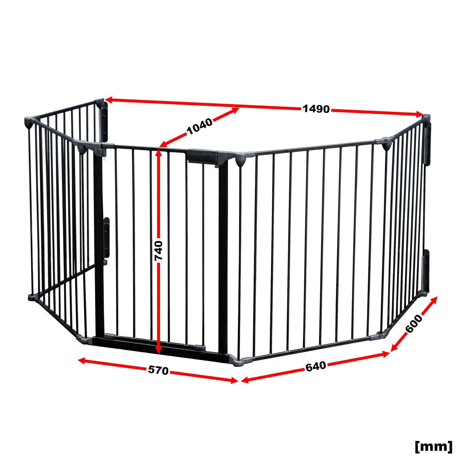 Barriera di protezione per camino da 300 cm griglia di sicurezza per bambini 16_0002545