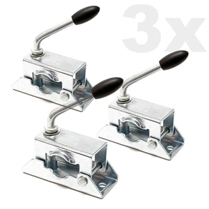 Kit cavalletto per rimorchio 10 pezzi cunei bloccaggio terminale supporto ruota 16_0002536