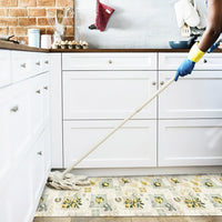 Tappeto Cucina 46x270 Cm Antimacchia Antiscivolo Passatoia Gomma Pvc Flessibile Stampa Digitale Dis E