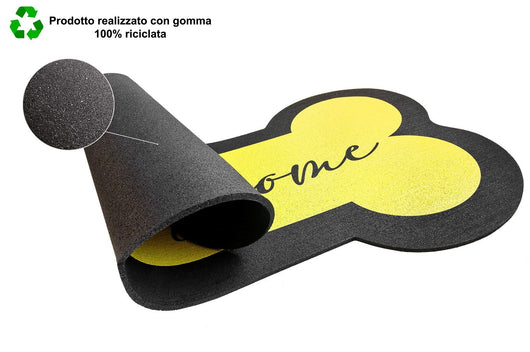 Zerbino Gomma Sostenibile 40X70 Sottociotola Animali Antiscivolo Interno Esterno Ingresso Dis.SH