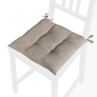 Set 4 Cuscini Sedia Cotone Maculati Morbidi Universali Lavabili Coprisedia Imbottituta Ovatta Marrone