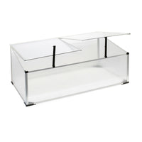 Mini serra da giardino in alluminio e policarbonato 100 x 60 x 40 cm apertura con cilindro vegetale 16_0002679