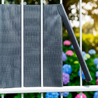 Striscia Banda Frangivista Fasce PVC Rotolo Schermo Privacy Recinzione Balcone Cancello - Antracite