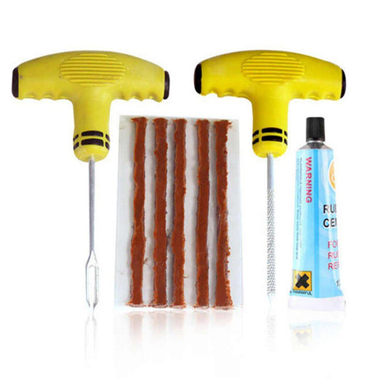 KIT RIPARAZIONE PNEUMATICI BICI FORATURA GOMME BICICLETTE SET COMPLETO 94272