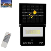 FARO LED FARETTO PANNELLO SOLARE CREPUSCOLARE IP67 48  LED TELECOMANDO TE-B0635