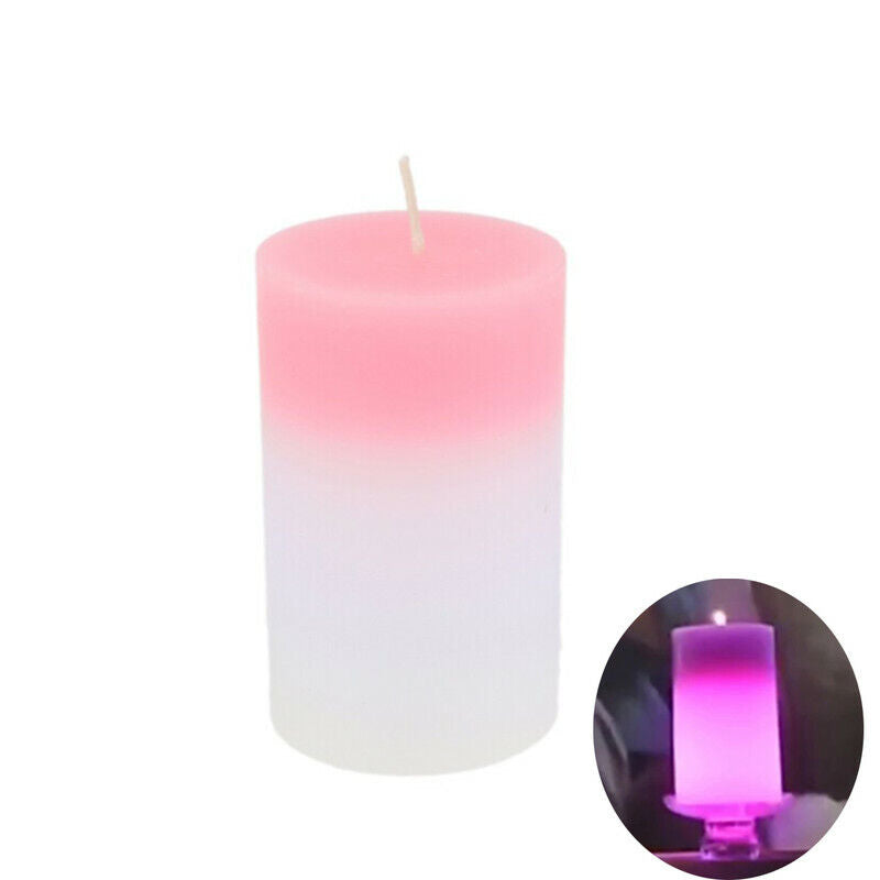 CANDELA MAGICA CANDLED CAMBIA COLORI LED VERA CERA ROSA RELAX IDEA REGALO CASA