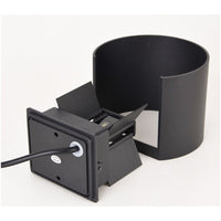 APPLIQUE LED COB LAMPADA PARETE 20W OVALE NERO LUCE CALDA INTERNO ESTERNO 19