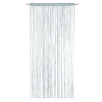 Tenda a Fili Elegante Per Porte Finestre Pannello 100x200 Cm Divisorio Camere Stanze Ambienti Grigio