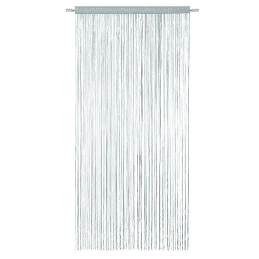 Tenda a Fili Elegante Per Porte Finestre Pannello 100x200 Cm Divisorio Camere Stanze Ambienti Grigio