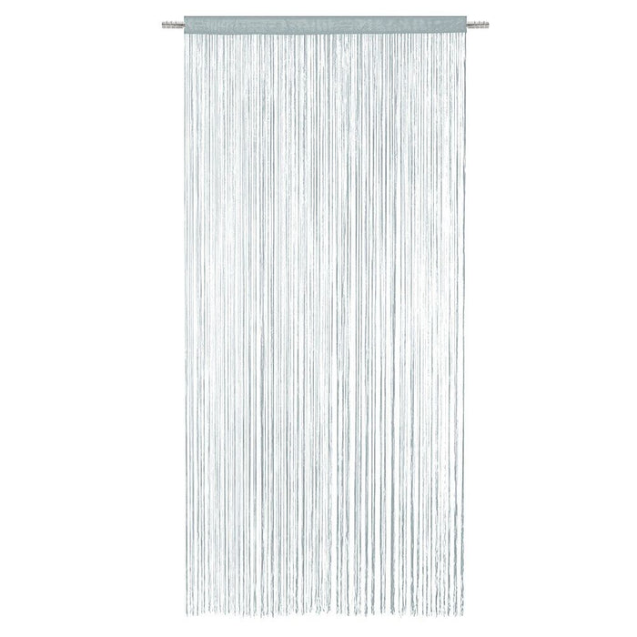Tenda a Fili Elegante Per Porte Finestre Pannello 100x200 Cm Divisorio Camere Stanze Ambienti Grigio