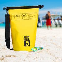 OCEAN PACK BORSA IMPERMEABILE 5LT OUTDOOR MARE SPIAGGIA SPORT SACCA TRACOLLA