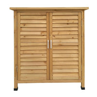 Casetta da giardino cabina con doppie porte 87 x 46 x 91 cm legno di abete rosso 16_0002173
