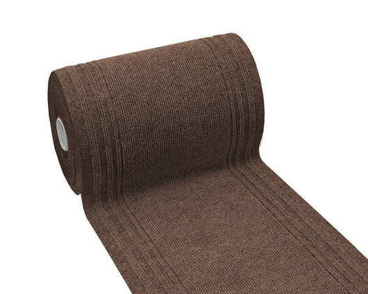 Tappeto Passatoia Antiscivolo 67x100 cm Interno Esterno Corridoio Scala Assorbente Marrone