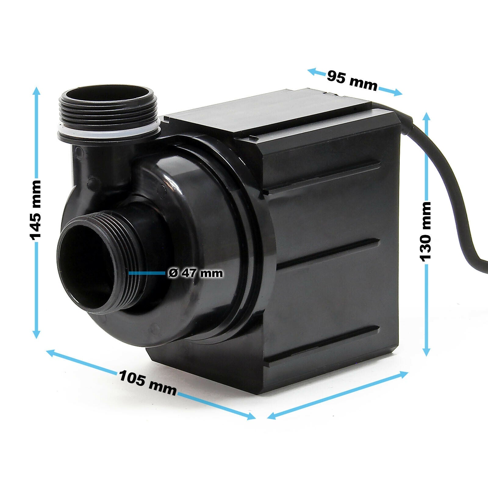 Pompa per laghetto filtro filtrazione koi 10000 litri all'ora 80 watt 16_0002000