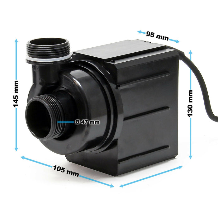 Pompa per laghetto filtro filtrazione koi 10000 litri all'ora 80 watt 16_0002000