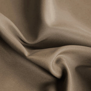 Tenda Porta Finestra 140x280 Cm Raso Sintetico 1 Pannello Coprente Occhielli Acciaio Tortora