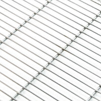 Griglia quadrata in acciaio inox 67 x 40 cm accessorio barbecue 16_0001857