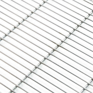 Griglia quadrata in acciaio inox 67 x 40 cm accessorio barbecue 16_0001857