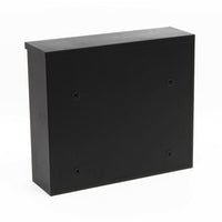 Cassetta postale da parete design verniciata a polvere 30 × 39,5 × 11 cm nero 16_0000105