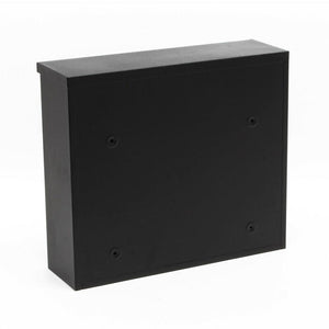 Cassetta postale da parete design verniciata a polvere 30 × 39,5 × 11 cm nero 16_0000105
