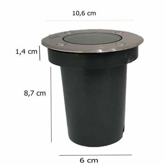 FARETTO FARO CALPESTABILE GU10 LAMPADA SEGNAPASSO RGB 3W CON TELECOMANDO ESTERNO