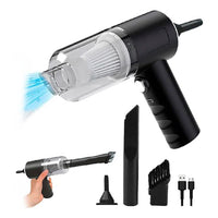 ASPIRAPOLVERE 3 IN 1 SENZA FILI RICARICABILE AUTO CASA UFFICIO ASPIRA SOFFIA USB